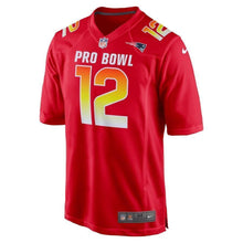 Load image into Gallery viewer, Tom Brady AFC Nike 2019 Pro Bowl Game Jersey - Red
