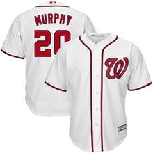 Load image into Gallery viewer, Daniel Murphy Washington Nationals Majestic Home Cool Base Player Jersey - White