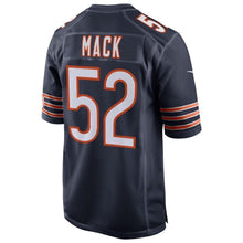 Load image into Gallery viewer, Khalil Mack Chicago Bears Nike Game Jersey - Navy
