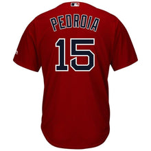 Load image into Gallery viewer, Dustin Pedroia Boston Red Sox Majestic Cool Base Player Jersey - Red