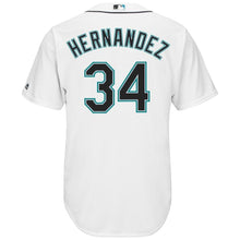 Load image into Gallery viewer, Felix Hernandez Seattle Mariners Majestic Cool Base Player Jersey - White -