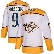 Load image into Gallery viewer, Filip Forsberg Nashville Predators adidas Away Player Jersey - White