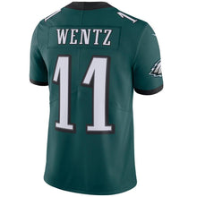 Load image into Gallery viewer, Carson Wentz Philadelphia Eagles Nike Vapor Untouchable Limited Player Jersey - Midnight Green