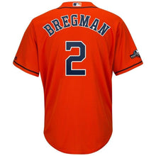 Load image into Gallery viewer, Alex Bregman Houston Astros Majestic 2019 Postseason Official Cool Base Player Jersey - Orange