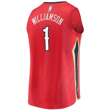 Load image into Gallery viewer, Zion Williamson New Orleans Pelicans Fanatics Branded 2019 NBA Draft First Round Pick Fast Break Jersey Red - Statement Edition