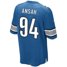 Load image into Gallery viewer, Ezekiel Ansah Detroit Lions Nike Game Jersey - Light Blue