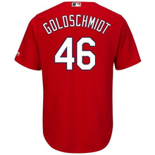 Load image into Gallery viewer, Paul Goldschmidt St. Louis Cardinals Majestic Alternate Official Cool Base Player Jersey – Scarlet/White