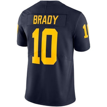 Load image into Gallery viewer, Tom Brady Michigan Wolverines Jordan Brand Alumni Football Jersey - Navy