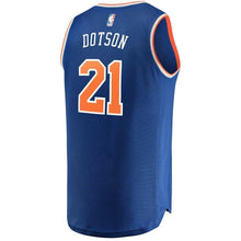 Load image into Gallery viewer, Damyean Dotson New York Knicks Fanatics Branded Fast Break Road Player Jersey Royal - Icon Edition