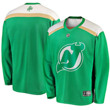 Load image into Gallery viewer, New Jersey Devils Fanatics Branded 2019 St. Patrick's Day Replica Jersey - Green