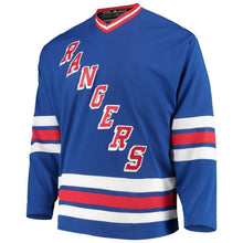 Load image into Gallery viewer, Wayne Gretzky New York Rangers adidas Heroes of Hockey Throwback Jersey - Blue
