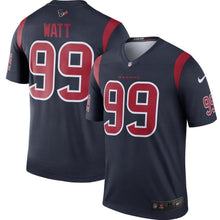 Load image into Gallery viewer, J.J. Watt Houston Texans Nike Color Rush Legend Jersey - Navy