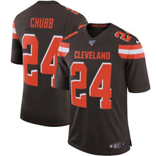 Load image into Gallery viewer, Nick Chubb Cleveland Browns Nike NFL 100 Vapor Limited Jersey - Brown
