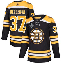 Load image into Gallery viewer, Patrice Bergeron Boston Bruins adidas 2019 Stanley Cup Final Bound Home Player Jersey - Black