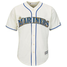 Load image into Gallery viewer, Seattle Mariners Majestic Official Cool Base Jersey - Cream