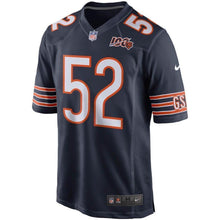 Load image into Gallery viewer, Khalil Mack Chicago Bears Nike 100th Season Game Jersey - Navy
