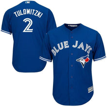 Load image into Gallery viewer, Troy Tulowitzki Toronto Blue Jays Majestic Official Cool Base Player Jersey - Royal