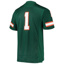 Load image into Gallery viewer, Miami Hurricanes adidas Team Premier Football Jersey - Green