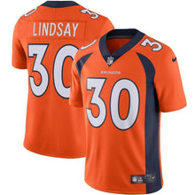 Load image into Gallery viewer, Phillip Lindsay Denver Broncos Nike Vapor Limited Jersey - Orange