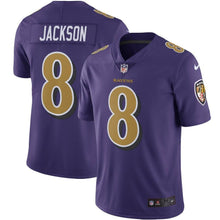 Load image into Gallery viewer, Lamar Jackson Baltimore Ravens Nike Color Rush Vapor Limited Jersey - Purple