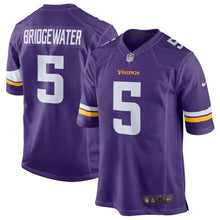 Load image into Gallery viewer, Teddy Bridgewater Minnesota Vikings Nike Game Jersey - Purple