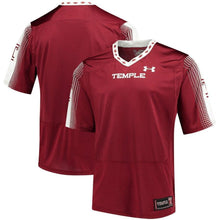 Load image into Gallery viewer, Temple Owls Under Armour Replica Football Jersey - Garnet