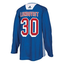 Load image into Gallery viewer, Henrik Lundqvist New York Rangers adidas Practice Player Jersey - Blue