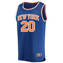 Load image into Gallery viewer, Kevin Knox New York Knicks Fanatics Branded Fast Break Jersey - Icon Edition - Blue