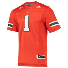 Load image into Gallery viewer, Miami Hurricanes adidas Team Premier Football Jersey - Orange