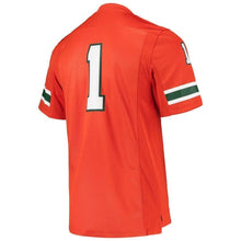 Load image into Gallery viewer, Miami Hurricanes adidas Team Premier Football Jersey - Orange