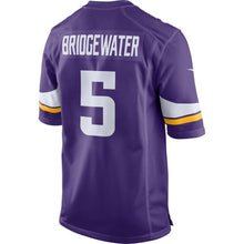 Load image into Gallery viewer, Teddy Bridgewater Minnesota Vikings Nike Game Jersey - Purple