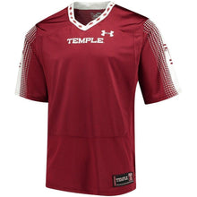 Load image into Gallery viewer, Temple Owls Under Armour Replica Football Jersey - Garnet