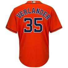 Load image into Gallery viewer, Justin Verlander Houston Astros Majestic Official Cool Base Player Jersey - Orange