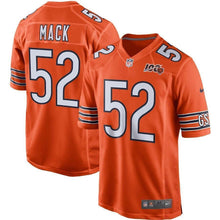 Load image into Gallery viewer, Khalil Mack Chicago Bears Nike 100th Season Game Jersey - Orange