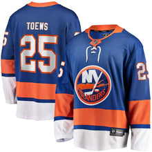 Load image into Gallery viewer, Devon Toews New York Islanders Fanatics Branded Home Breakaway Player Jersey - Royal