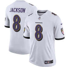 Load image into Gallery viewer, Lamar Jackson Baltimore Ravens Nike Vapor Limited Jersey - White