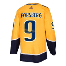 Load image into Gallery viewer, Filip Forsberg Nashville Predators adidas Player Jersey - Gold