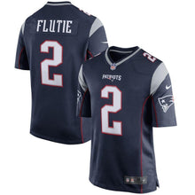 Load image into Gallery viewer, Doug Flutie New England Patriots Nike Retired Player Game Jersey - Navy Blue