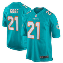 Load image into Gallery viewer, Frank Gore Miami Dolphins Nike Game Jersey - Aqua
