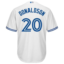 Load image into Gallery viewer, Josh Donaldson Toronto Blue Jays Majestic Cool Base Player Jersey - White
