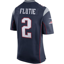 Load image into Gallery viewer, Doug Flutie New England Patriots Nike Retired Player Game Jersey - Navy Blue