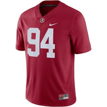 Load image into Gallery viewer, Da'Ron Payne Alabama Crimson Tide Nike Game Jersey - Crimson