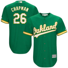 Load image into Gallery viewer, Matt Chapman Oakland Athletics Majestic Alternate Official Cool Base Player Jersey - Kelly Green