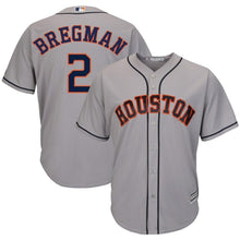 Load image into Gallery viewer, Alex Bregman Houston Astros Majestic Road Official Cool Base Player Jersey - Gray