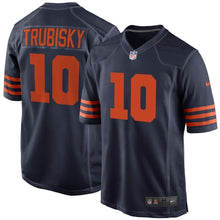 Load image into Gallery viewer, Mitchell Trubisky Chicago Bears Nike Throwback Game Jersey - Navy