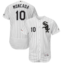 Load image into Gallery viewer, Yoan Moncada Chicago White Sox Majestic Alternate Flex Base Collection Player Jersey – Black/White