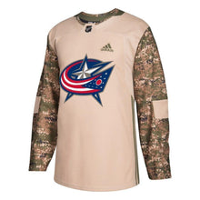 Load image into Gallery viewer, Columbus Blue Jackets adidas Veterans Day Practice Jersey - Camo