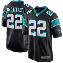 Load image into Gallery viewer, Christian McCaffrey Carolina Panthers American football jersey