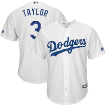 Load image into Gallery viewer, Chris Taylor Los Angeles Dodgers Majestic Cool Base Player Replica Jersey - White