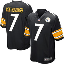 Load image into Gallery viewer, Ben Roethlisberger Pittsburgh Steelers Nike Game Jersey - Black